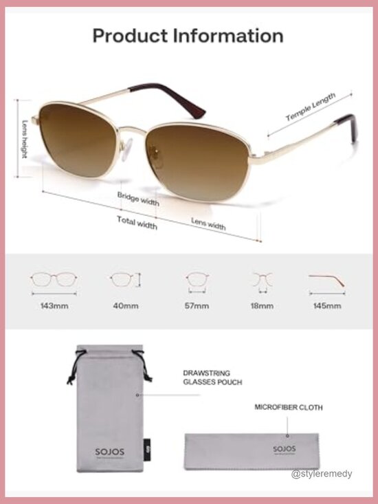 Retro Oval Polarized Sunglasses Metal Frame UV400 Protection - Picture 5 of 7